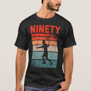 90:e födelsedag Retro Tennis 90 år Gamla kvinnor T Shirt