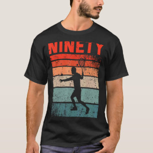 90:e födelsedag Retro Tennis 90 år Gamla kvinnor T Shirt