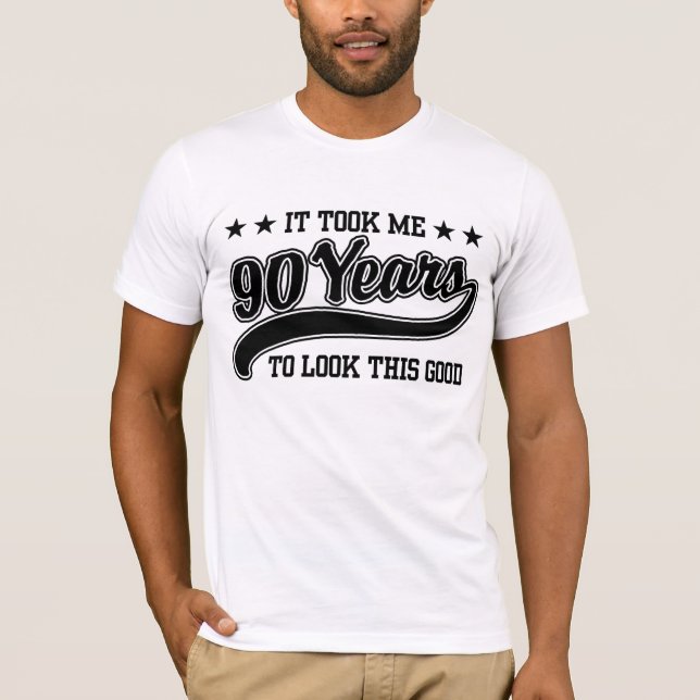 90:e födelsedag tee (Framsida)