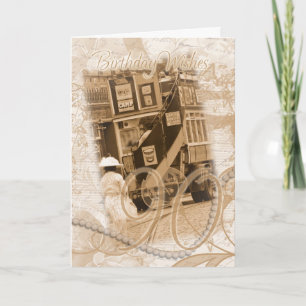 90:e födelsedag - Vintage, nostalgi, födelsedag i  Kort