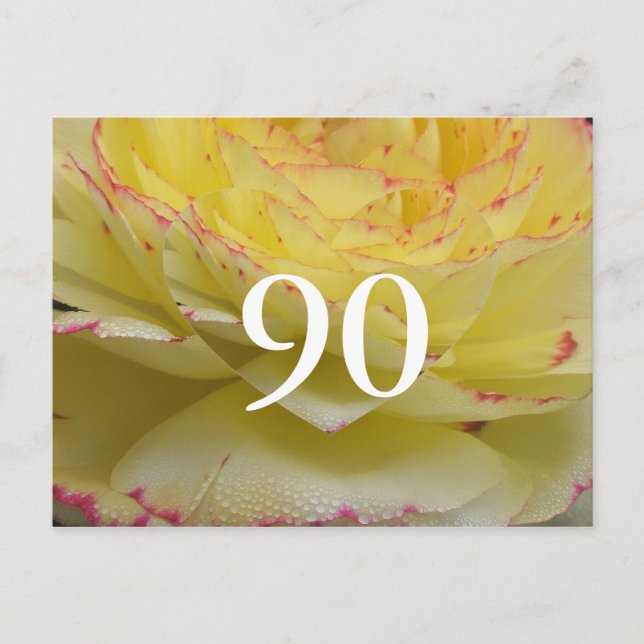 90:e födelsedag vykort (Framsida)