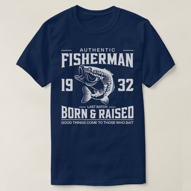 90:e födelsedagen 1932 Fiskerimän Fiskerimän Born  T Shirt (Design framsida)