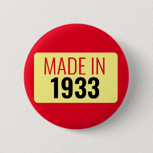 90:e födelsedagen 1933 90 år knapp