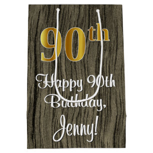 90:e födelsedagen: Elegant Faux Guld look #, Faux 