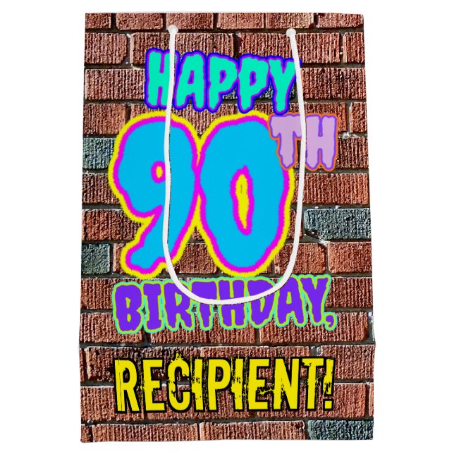 90:e födelsedagen: Roligt, Urban Graffiti Inspired (Baksidan)