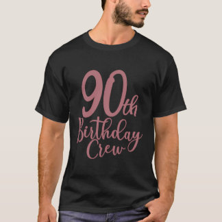 90:e födelsedagsbesättning 90 år gamla kvinnor som t shirt