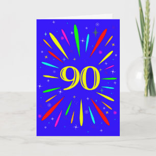 90:e födelsedagsexplosionskort kort
