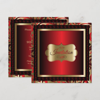 90:e Födelsedagsfest | DIY Text Inbjudningar