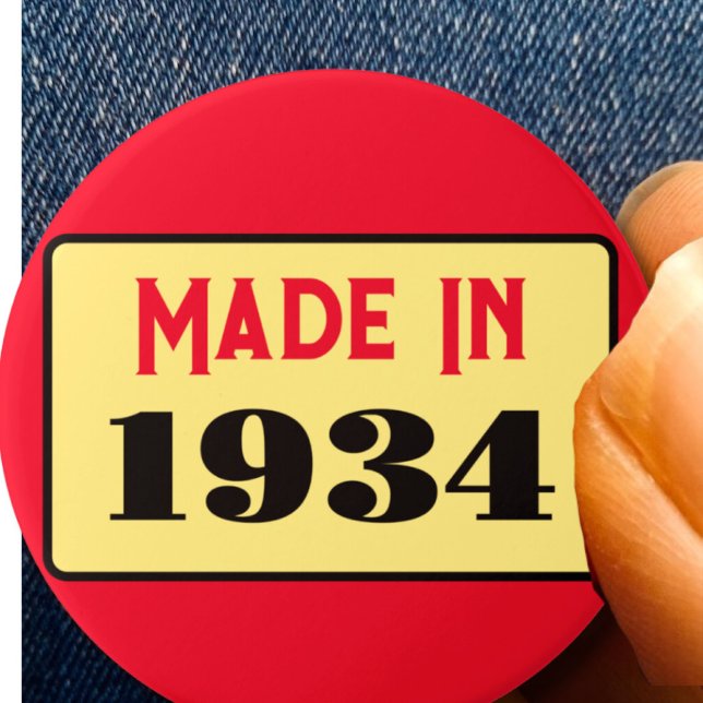 90:e Födelsedagsfest född 1934 90 stift Knapp (Skapare uppladdad)
