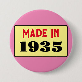 90:e Födelsedagsfest född 1935 90 stift Knapp