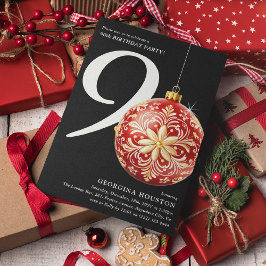 90:e Födelsedagsfest för julafton Inbjudningar