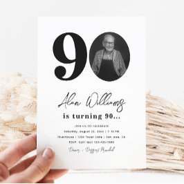 90:e Födelsedagsfest inbjudan | 90:e födelsedag