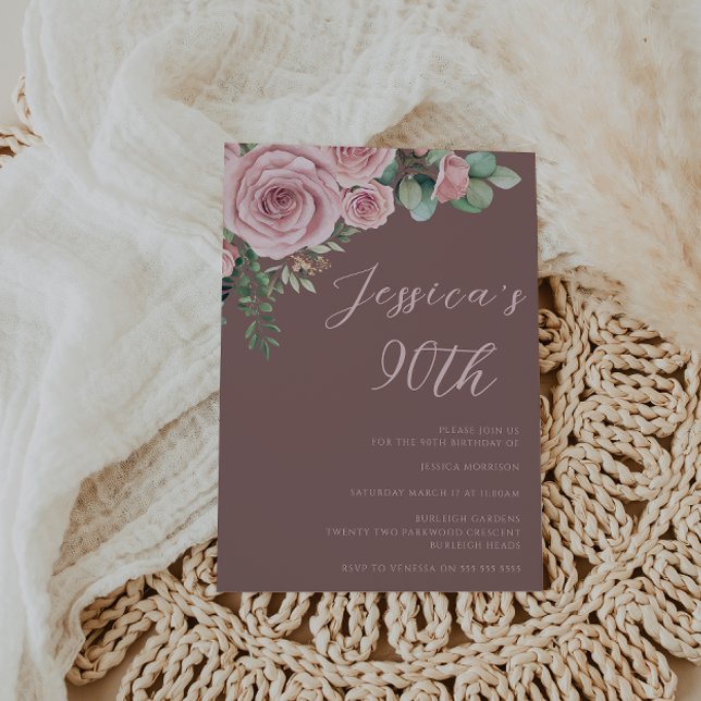  90:e Födelsedagsfest Inbjudningar (Skapare uppladdad)