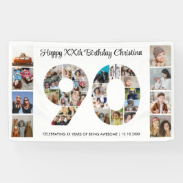 90:e Födelsedagsfest nummer 90 Fotokollage