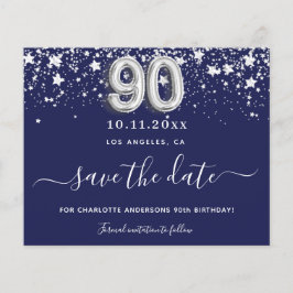 90:e födelsedagsjöräddningsbudget för spara i silv flygblad