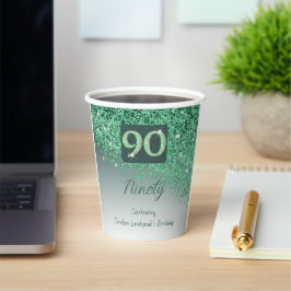 90:e födelsedagsklassen Grönt Glitter
