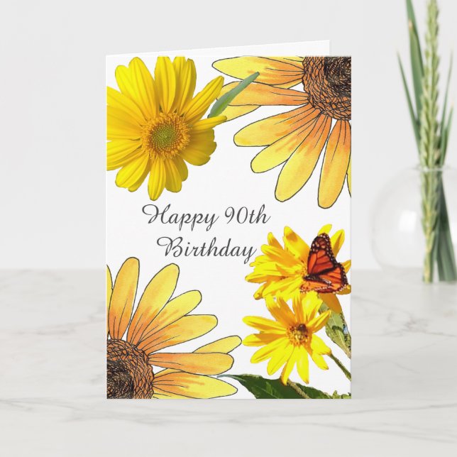 90:e födelsedagskort kort (Framsida)