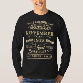 90:e födelsedagsledenheter födda i november 1932 9 t shirt