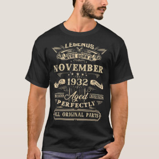 90:e födelsedagsledenheter födda i november 1932 9 t shirt