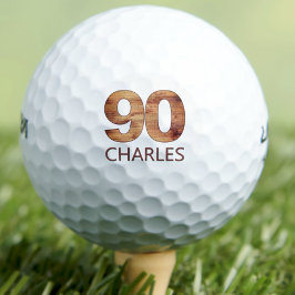 90:e födelsedagspresent (golf bollar) 90-årig gåva