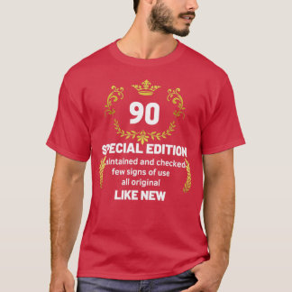 90:e födelsedagspresent, rolig gåva 90 år gammal t shirt