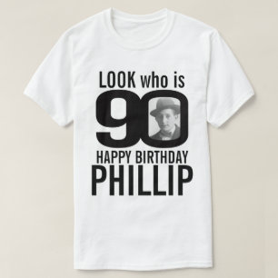 90:e födelsedagspresent, se 90 anpassningsbars fo t shirt