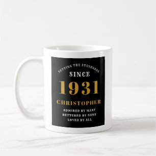90:e födelsedagsstandard 1931 Lägg till ditt namn Kaffemugg