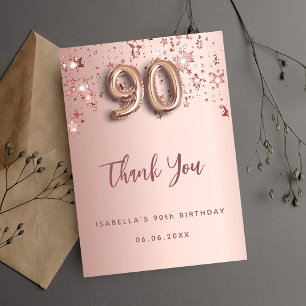 90:e födelsedagsstjärnor för ro guld-stjärnor tack inbjudningar