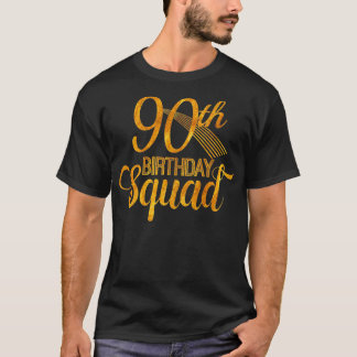 90:e födelsetalet Party Bday Gult Guld T Shirt