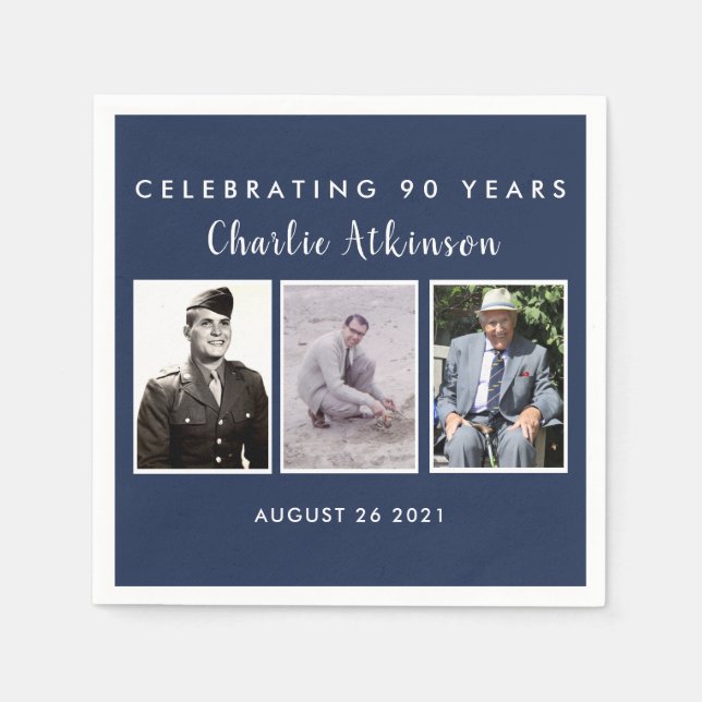 90:e foto-kollopor pappersservett (Framsidan)