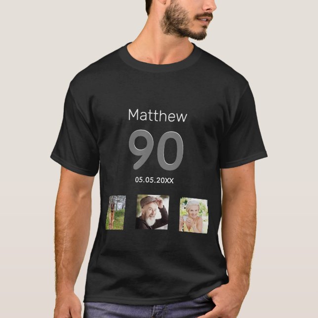 90:e fotomonogramkille t shirt (Framsida)
