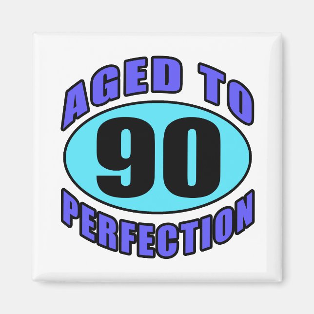 90:e gåvor från daggag (Aqua) Magnet (Framsidan)
