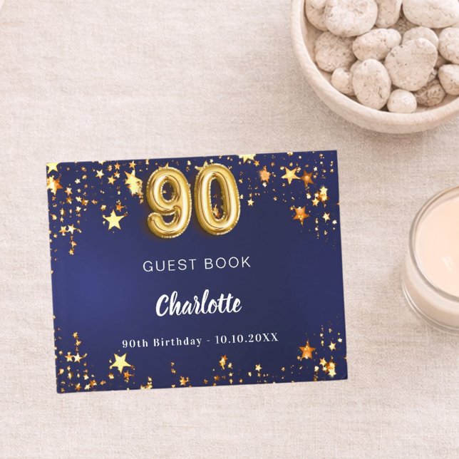90:e havets blå guld-stjärnor gästböcker (Skapare uppladdad)
