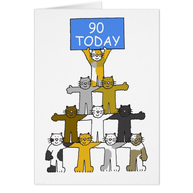 90:e Humor-Tecknaden Hälsningskort (Framsidan)