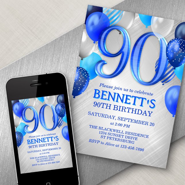 90:e inbjudan till Manar Blue Birthday (Skapare uppladdad)