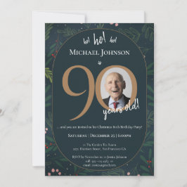90:e julFödelsedagsfest Inbjudningar