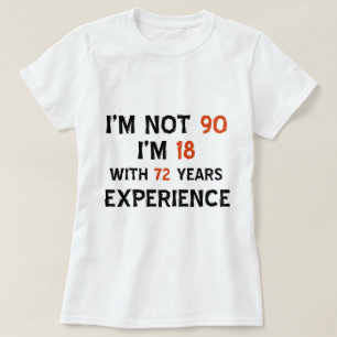 90:e kalla födelsedagdesigner t-shirt