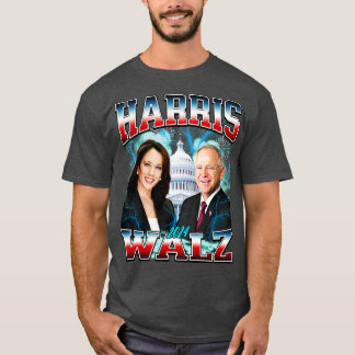 90:e Kamala Tim Walz Bootleg 90-talet Rap Hip hop  T Shirt
