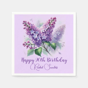 90:e Lilan Lilac Flowers Vår Pappersservett