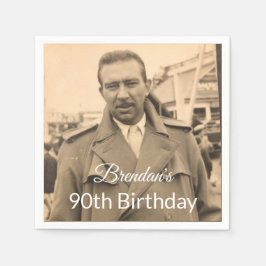 90:e manlig fotofödelsedag pappersservett