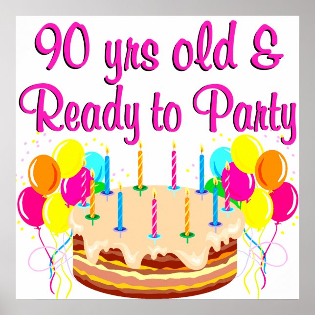90:E PARTY GIRL POSTER (Framsidan)