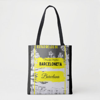 90:e stil-temat Barcelona eta-Baarcelona-säck Tygkasse
