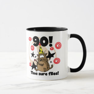 90:e Time flugafödelsedag Mugg