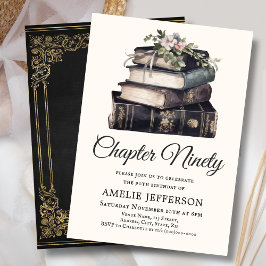 90:e | Vintage Victorian Bok Birthday Inbjudningar