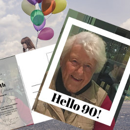 90:e vykort för foto Ram Modern Chic-vykort