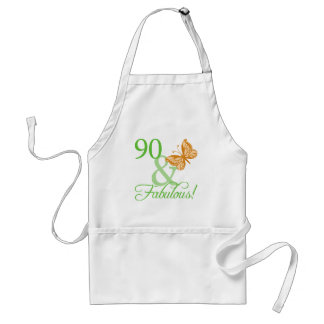 90 & Fabulous Birthday-presenter Förkläde