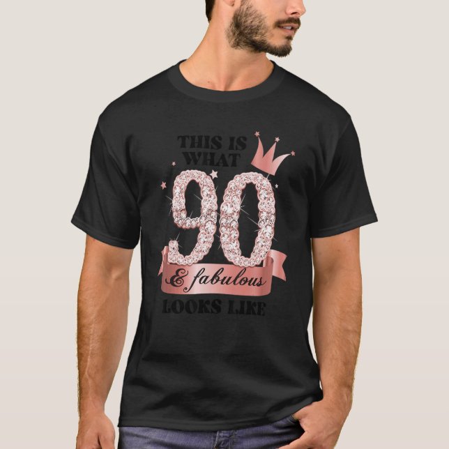 90 & Fabulous I Ro och White Party Group Candid T Shirt (Framsida)