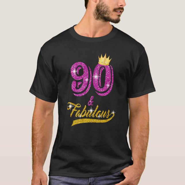 90 & Fabulous sedan 1932 90:e födelsedag 90 år T Shirt (Framsida)