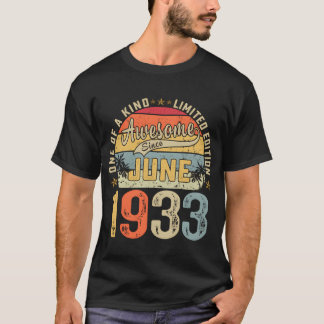 90 juni 1933 90:e flickan t shirt