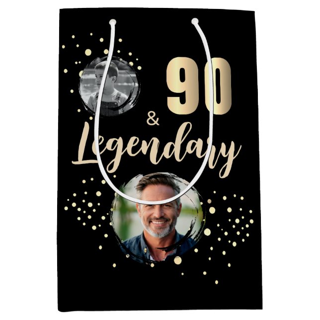 90 & Legendary 2 Photos 90th Birthday Gold (Framsidan)